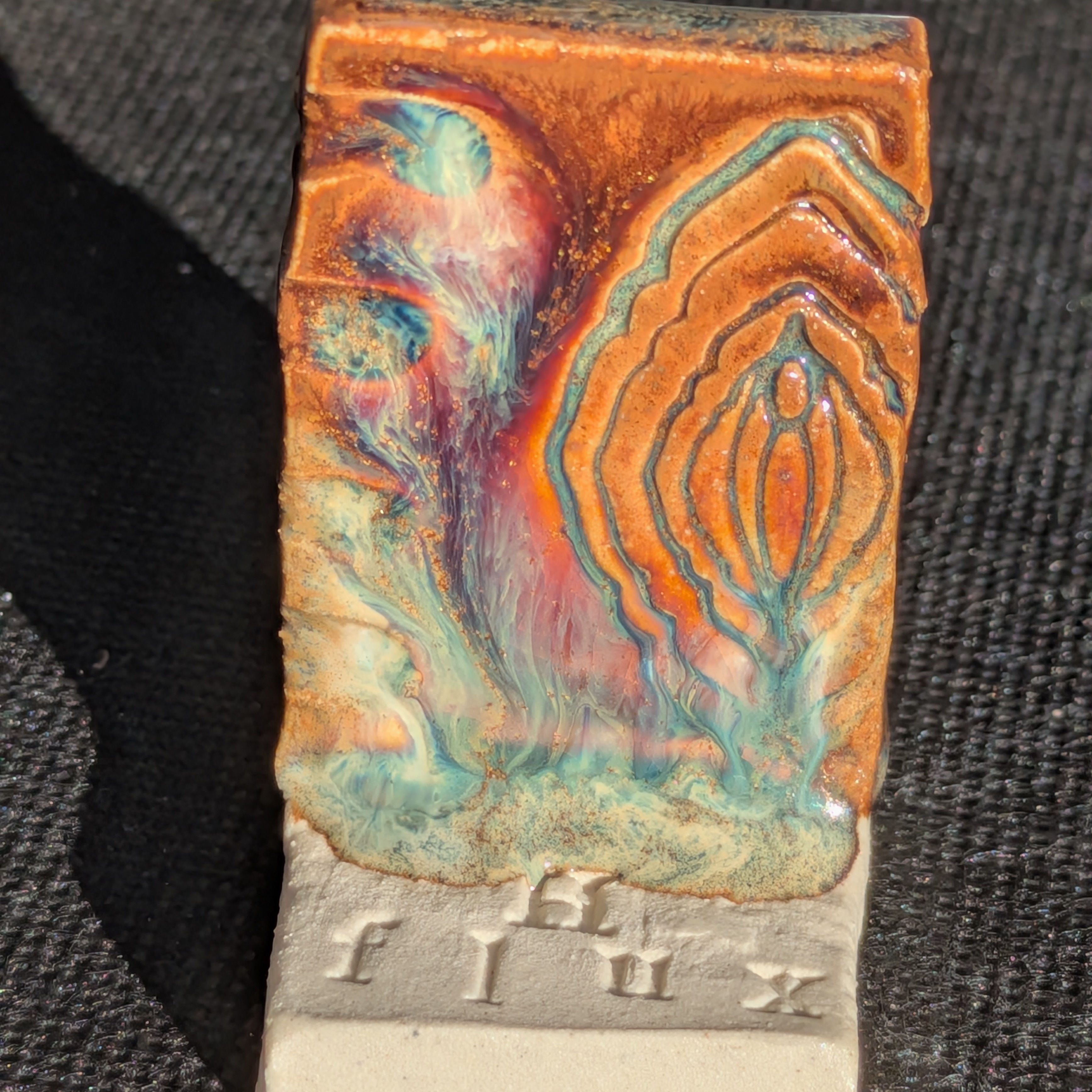 Ancient Iron Honey Flux | glazeshare