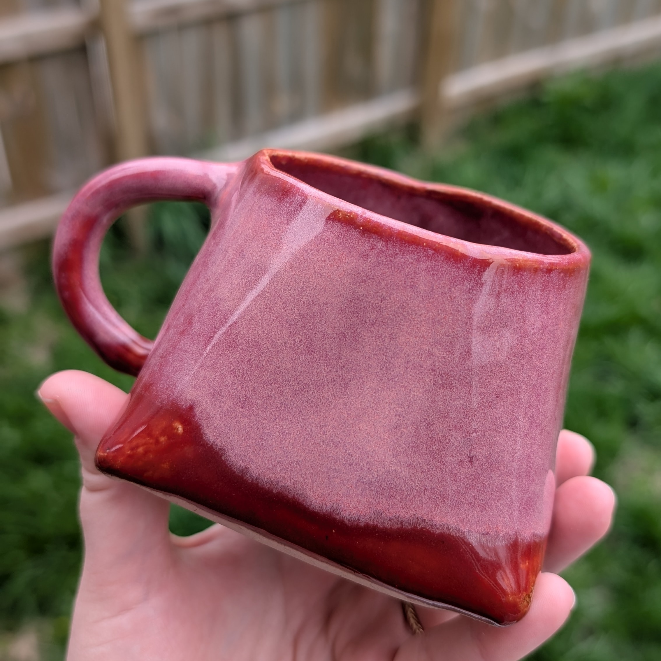 Raspberry mist over cinnabar | glazeshare